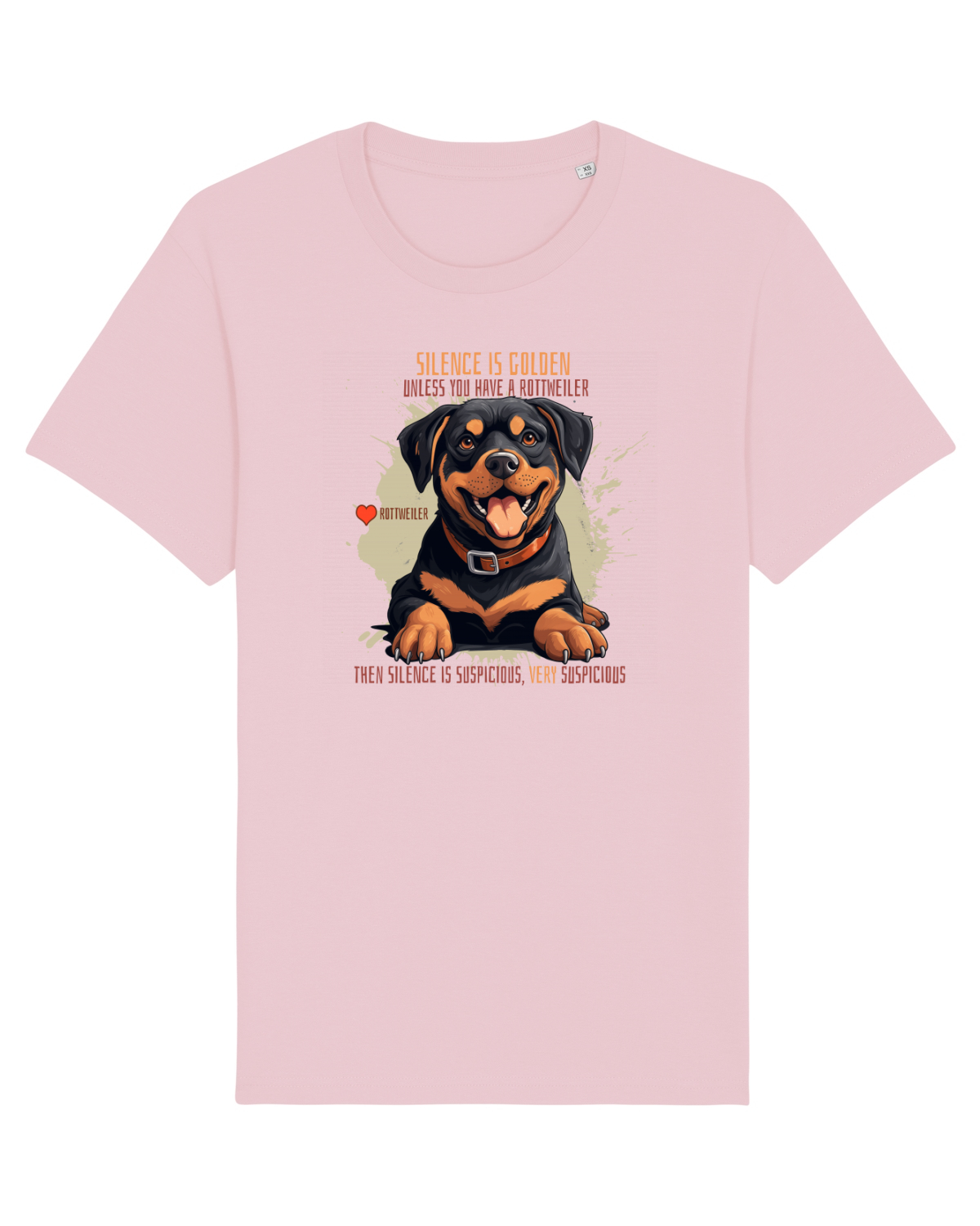 Tricou mânecă scurtă Unisex Rocker Cotton Pink