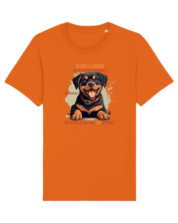 SILENCE IS GOLDEN - Rottweiller Bright Orange