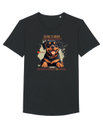 SILENCE IS GOLDEN - Rottweiller Tricou mânecă scurtă guler larg Bărbat Skater