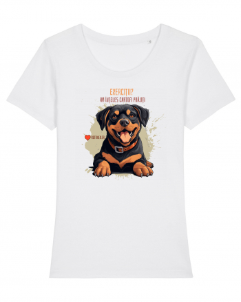 EXERCITII? AM INTELES CARTOFI PRAJITI - Rottweiller White