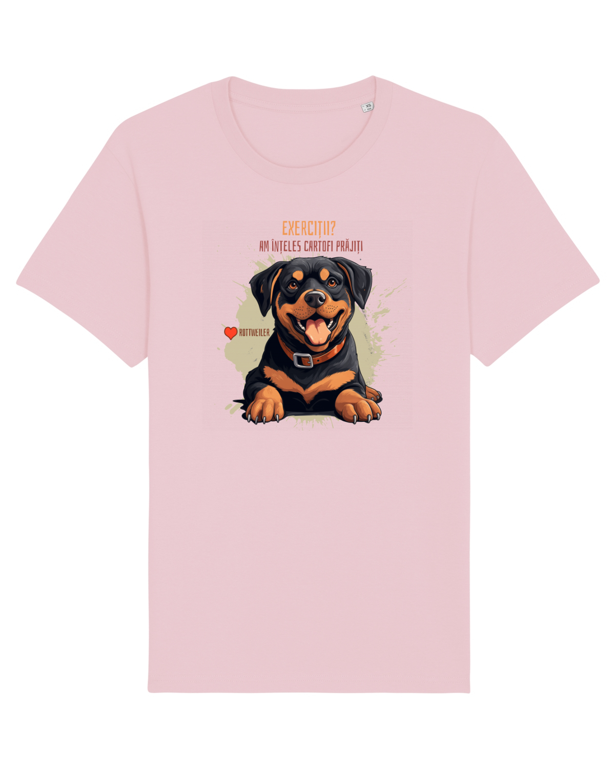 Tricou mânecă scurtă Unisex Rocker Cotton Pink