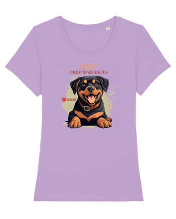 EXERCISE? I THOUGHT YOU SAID FRIES- Rottweiller Lavender Dawn