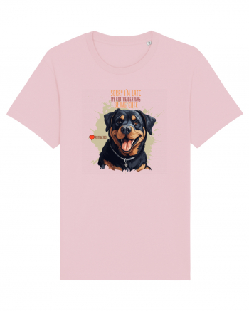 SORRY I`M LATE - Rottweiller Cotton Pink