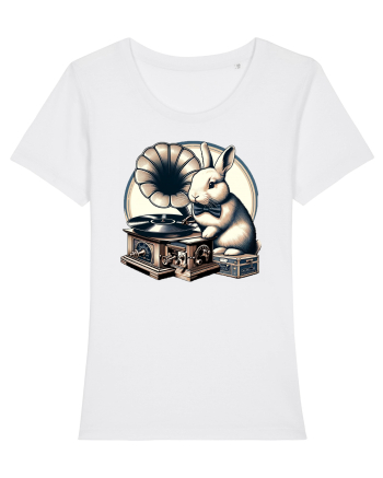 Vintage Easter Rabbit White