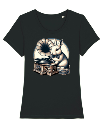 Vintage Easter Rabbit Black