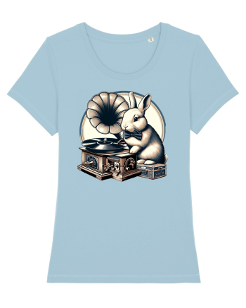 Vintage Easter Rabbit Sky Blue