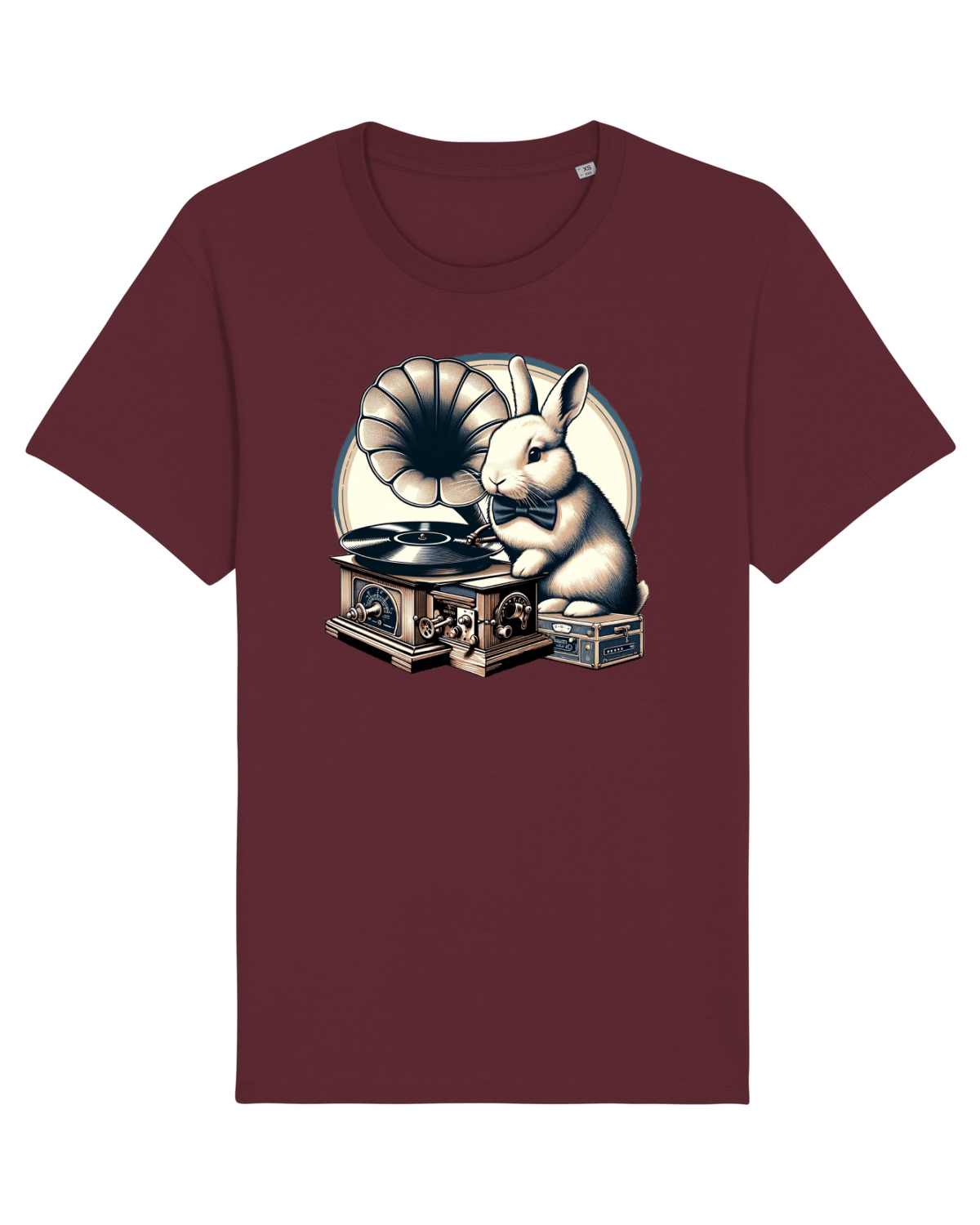 Tricou mânecă scurtă Unisex Rocker Burgundy