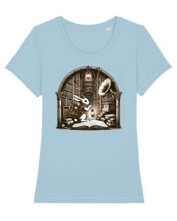 Vintage Steampunk Easter Rabbit Sky Blue