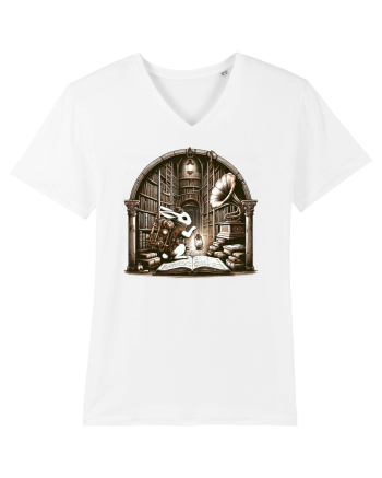 Vintage Steampunk Easter Rabbit White