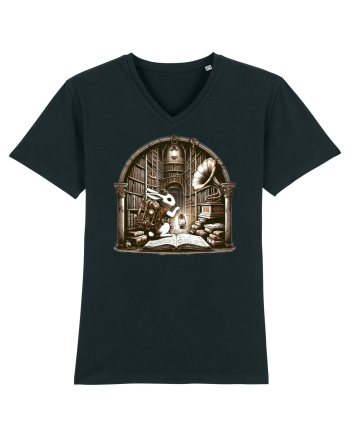 Vintage Steampunk Easter Rabbit Black