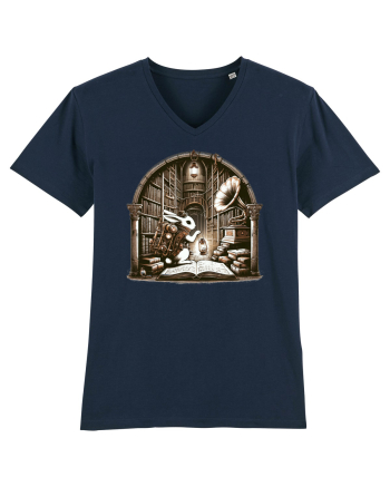 Vintage Steampunk Easter Rabbit French Navy