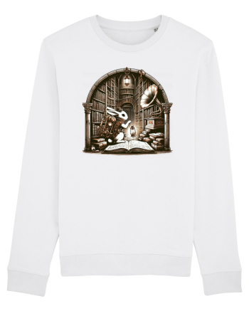 Vintage Steampunk Easter Rabbit White
