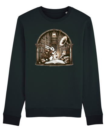 Vintage Steampunk Easter Rabbit Black