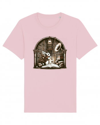 Vintage Steampunk Easter Rabbit Cotton Pink