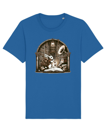 Vintage Steampunk Easter Rabbit Royal Blue