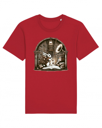 Vintage Steampunk Easter Rabbit Red