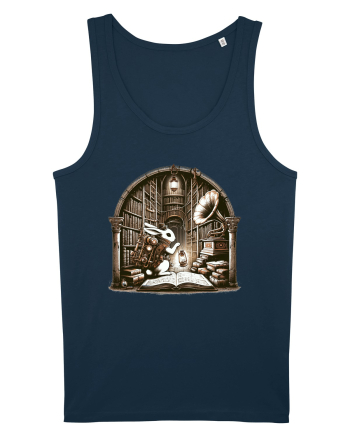 Vintage Steampunk Easter Rabbit Navy