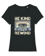 Be kind, rewind - caseta de muzica Tricou mânecă scurtă guler larg fitted Damă Expresser