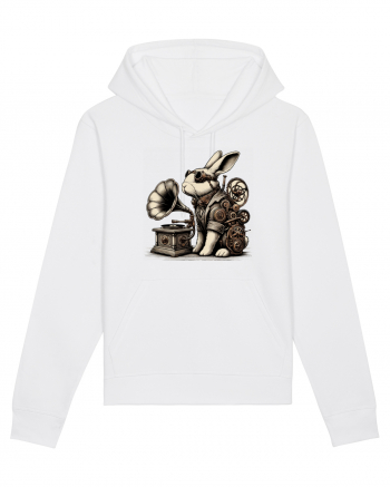 Vintage Steampunk Easter Rabbit White