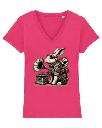 Vintage Steampunk Easter Rabbit Raspberry