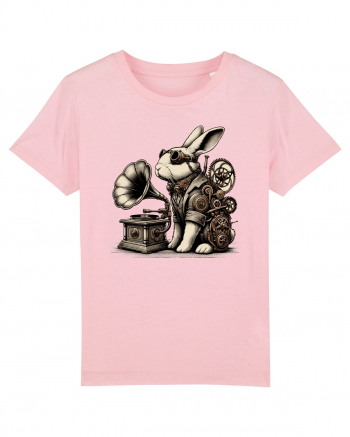 Vintage Steampunk Easter Rabbit Cotton Pink