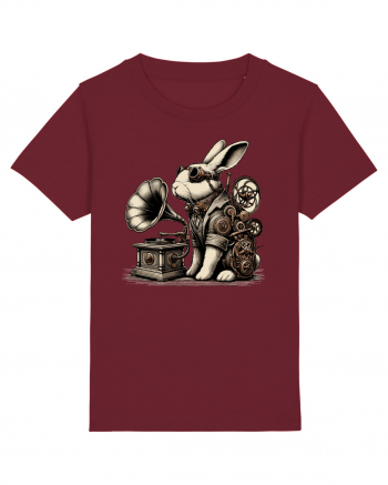 Vintage Steampunk Easter Rabbit Burgundy
