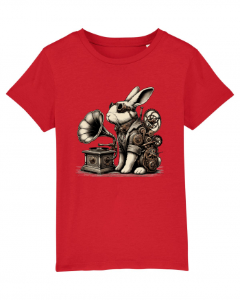 Vintage Steampunk Easter Rabbit Red