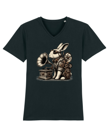 Vintage Steampunk Easter Rabbit Black