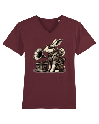 Vintage Steampunk Easter Rabbit Burgundy