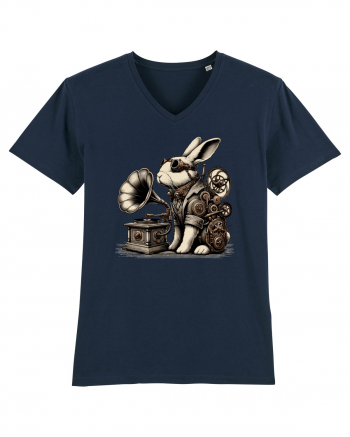 Vintage Steampunk Easter Rabbit French Navy