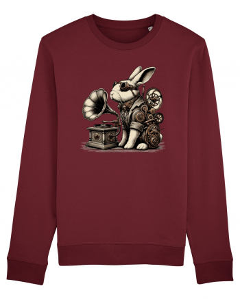 Vintage Steampunk Easter Rabbit Bluză mânecă lungă Unisex Rise