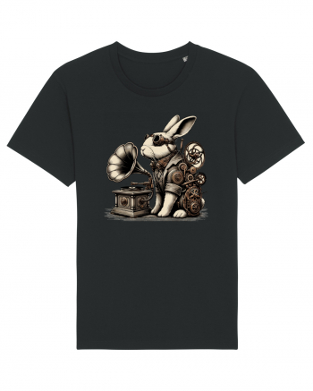 Vintage Steampunk Easter Rabbit Black