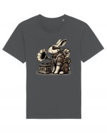 Vintage Steampunk Easter Rabbit Tricou mânecă scurtă Unisex Rocker