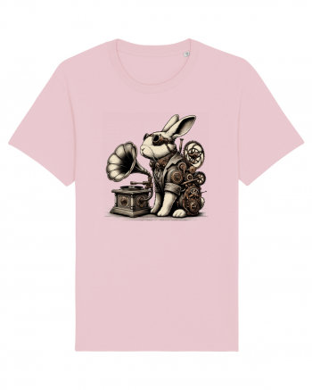 Vintage Steampunk Easter Rabbit Cotton Pink