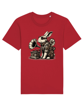 Vintage Steampunk Easter Rabbit Red