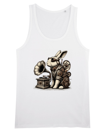 Vintage Steampunk Easter Rabbit White