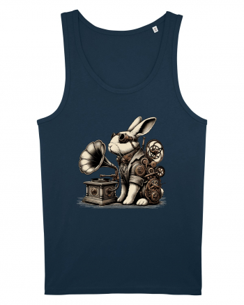 Vintage Steampunk Easter Rabbit Navy
