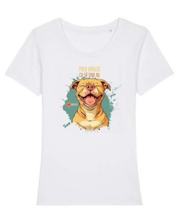 PREA DRAGUT CA SA SPUI NU - Amstaff White