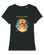 TOO CUTE TO SAY NO - Amstaff Tricou mânecă scurtă guler larg fitted Damă Expresser