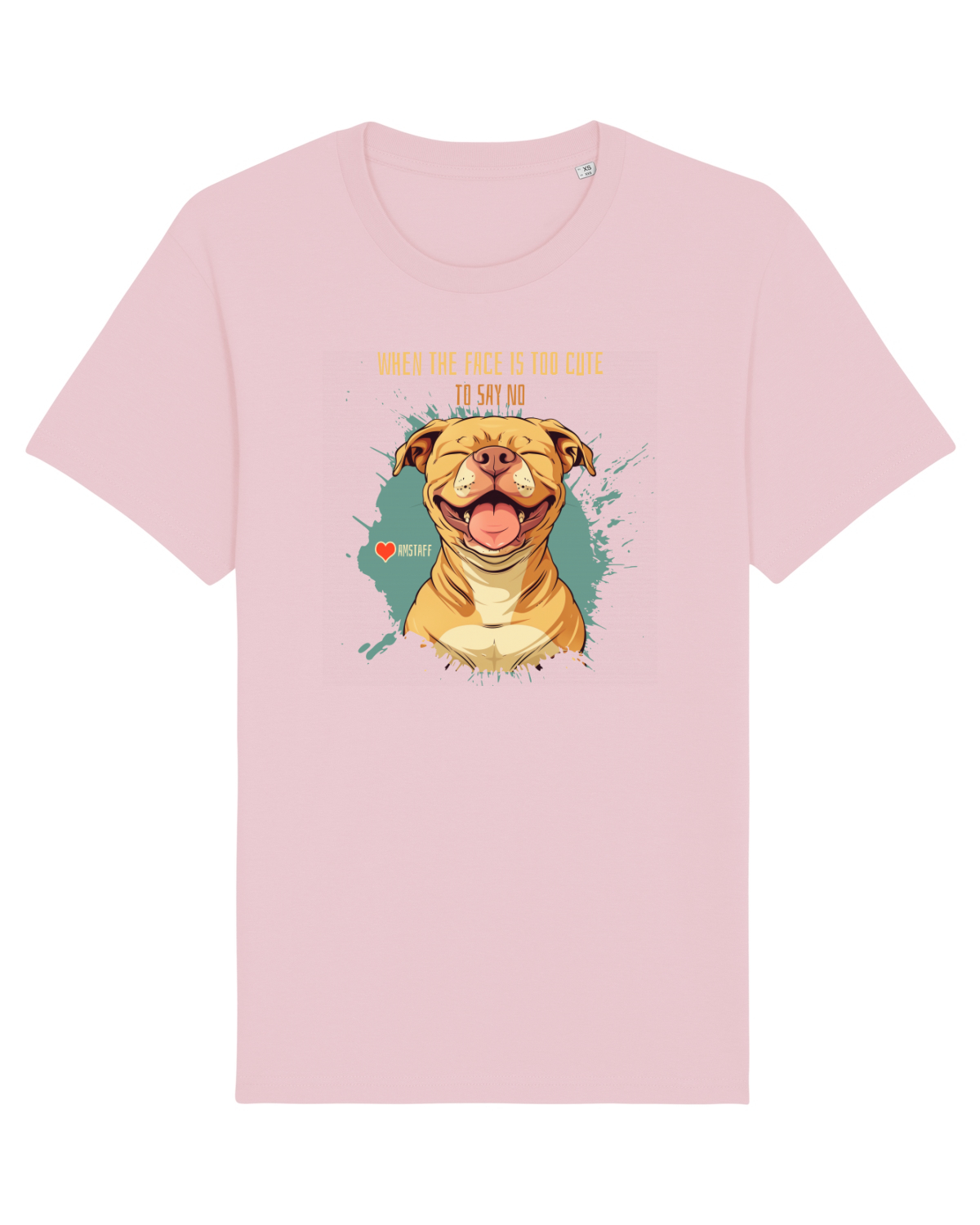 Tricou mânecă scurtă Unisex Rocker Cotton Pink