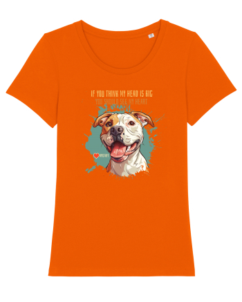 IF YOU THINK MY HEAD IS BIG - Amstaff Bright Orange