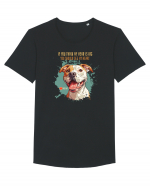 IF YOU THINK MY HEAD IS BIG - Amstaff Tricou mânecă scurtă guler larg Bărbat Skater