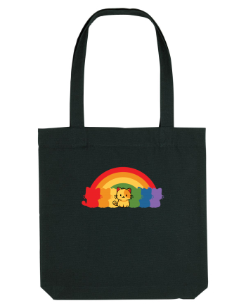 Rainbow Cat Black