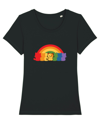 Rainbow Cat Black