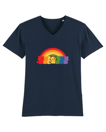 Rainbow Cat French Navy
