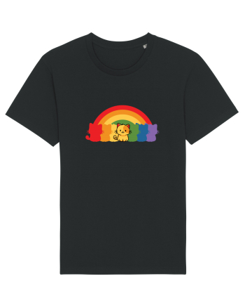 Rainbow Cat Black