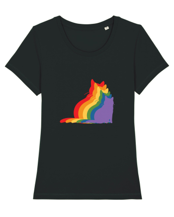 Rainbow Cat Black