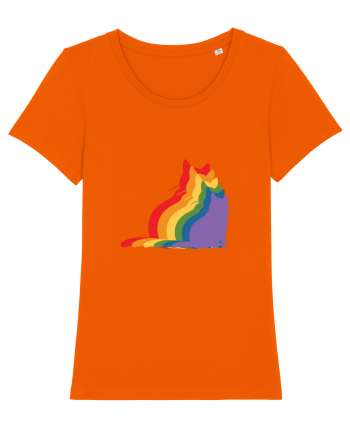 Rainbow Cat Bright Orange