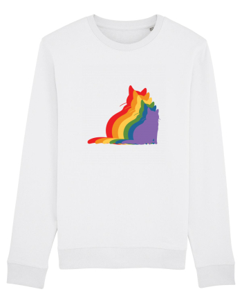 Rainbow Cat White