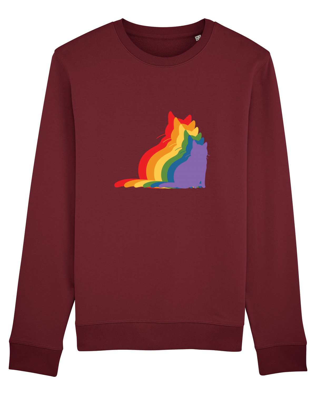 Bluză mânecă lungă Unisex Rise Burgundy